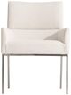 Bernhardt Sereno White Arm Chair-2