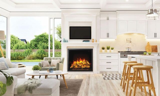 Napoleon Elevation™ Series 36'' Black Built-In Electric Fireplace-3