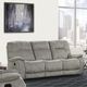 Parker House® Cooper Shadow Natural Manual Triple Reclining Sofa-1