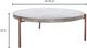 Moe's Home Collection Mendez Dark Grey Concrete Outdoor Coffee Table with Brown Metal Legs-3