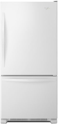 Réfrigérateur à congélateur inférieur de 30 po Whirlpool® de 18.7 pi³ - Blanc