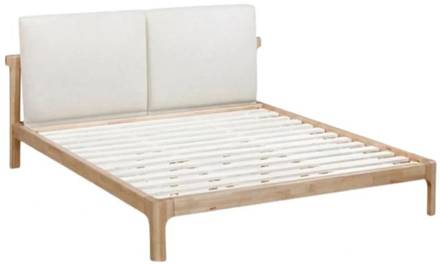 Modus Furniture Furano Ginger/Natural California King Upholstered Platform Bed with Two Cushion-2
