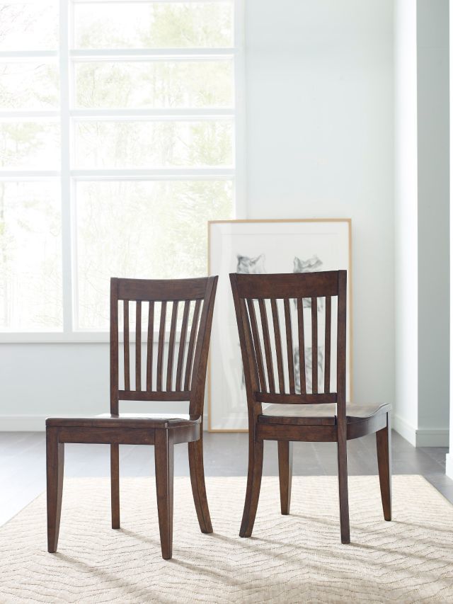 Kincaid® The Nook Hewned Maple Wood Seat Side Chair-2