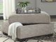 Benchcraft® Megginson Storm Storage Ottoman-4