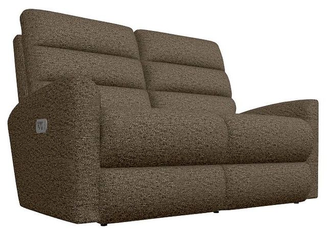 La-Z-Boy® Liam Mocha Power Wall Reclining Loveseat with Headrest and Lumbar-0