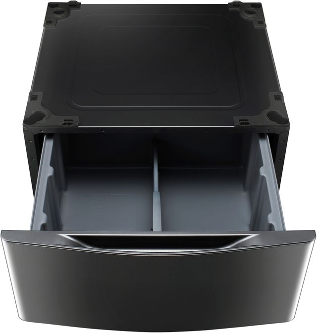 LG Signature 29" Black Stainless Steel Laundry Pedestal-1