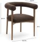 TOV Furniture Spara Chocolate Brown Dining Arm Chair-2