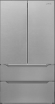 Smeg 36 in. 22.5 Cu. Ft. Fingerprint-Proof Stainless Steel Counter Depth French Door Refrigerator-0