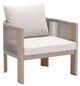 Zuo® Modern Rebel Beige/Brown Fabric Outdoor Accent Chair-0