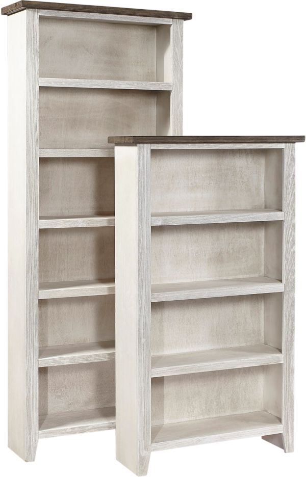 aspenhome® Eastport Drifted White 74" Bookcase-1