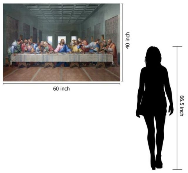 Classy Art Last Supper Tempered Glass with Foil Wall Art-2