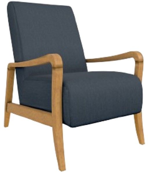 Best® Home Furnishings Customizable Field & Stream Home Rybe Accent Chair with Honey Birch Legs-0