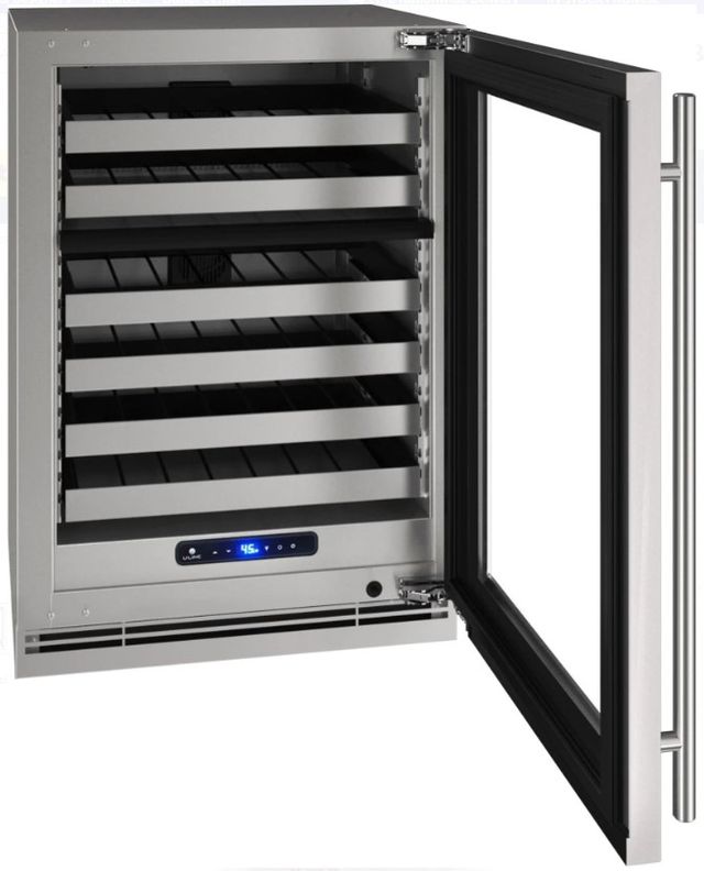 U-Line® 24" Dual Zone Wine Refrigerator with 5.1 Cu. Ft. 49 Bottle Capacity-1