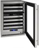 U-Line® 24" Dual Zone Wine Refrigerator with 5.1 Cu. Ft. 49 Bottle Capacity-1