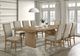 Coaster® Adina 9-Piece Barley/Distressed Light Brown Extension Dining Set-5