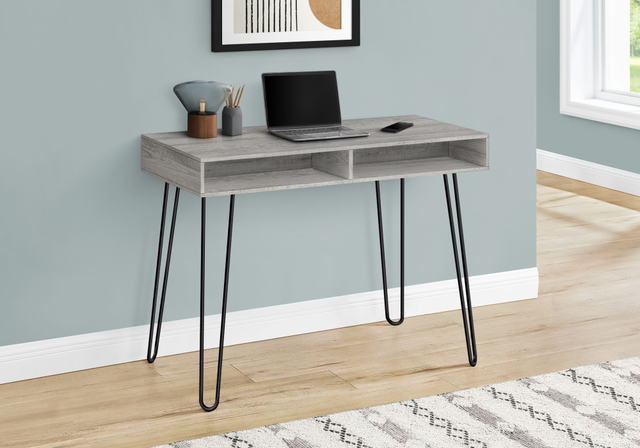 Monarch Specialties Inc. Grey Computer Desk-2