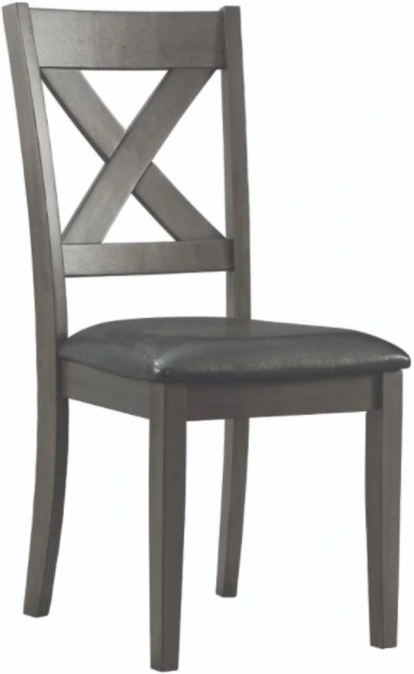 Elements International Alex Gray Dining Side Chair-0