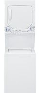 GE Unitized Spacemaker® Electric Washer/Dryer Stack Laundry-White-0