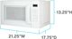 Avanti® 1.4 Cu. Ft. White Countertop Microwave-1