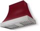 AGA Cascade 36" Cranberry Wall Mounted Range Hood with Brushed Nickel Trim-0
