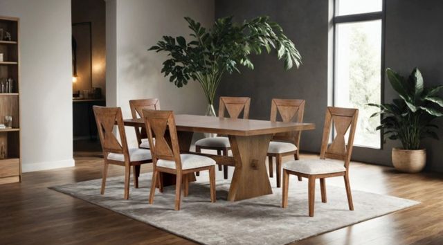 Furniture of America® Johannes 2-Piece Rustic Oak Side Chair-1