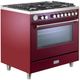 Verona® Ultima 36" Burgundy Pro Style Gas Range-1