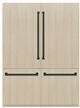 ZLINE Autograph Edition 60 in. 32.2 Cu. Ft. Panel Ready Built In French Door Refrigerator with Graphite Gray Interior and Matte Black Accents-0