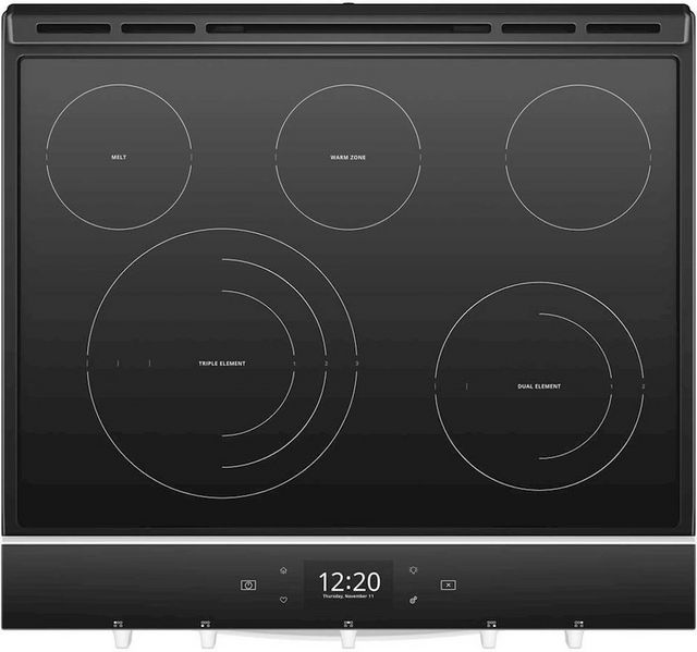 Whirlpool® 30" Smart Slide-In Gas Range-Black-4