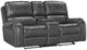 Albany Industries Winslow Gray Manual Reclining Loveseat-0