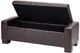 Olliix by Madison Park Brown Mirage Tufted Top Storage Bench-1