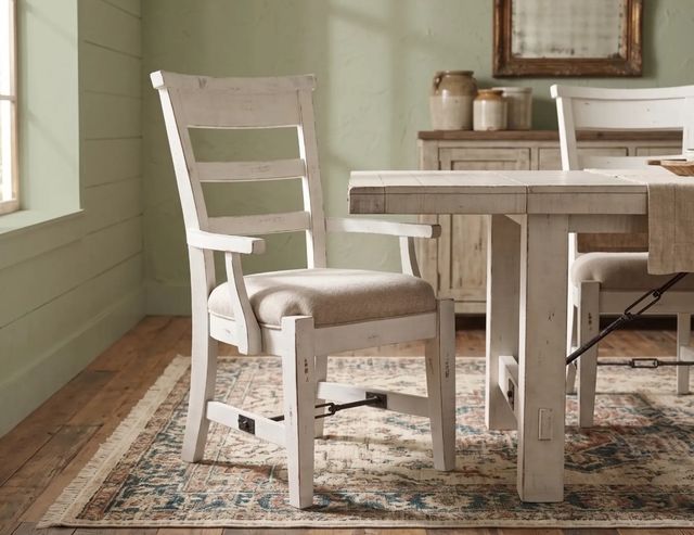 Sunny Designs™ Marina Beige/White Sand Dining Arm Chair-1
