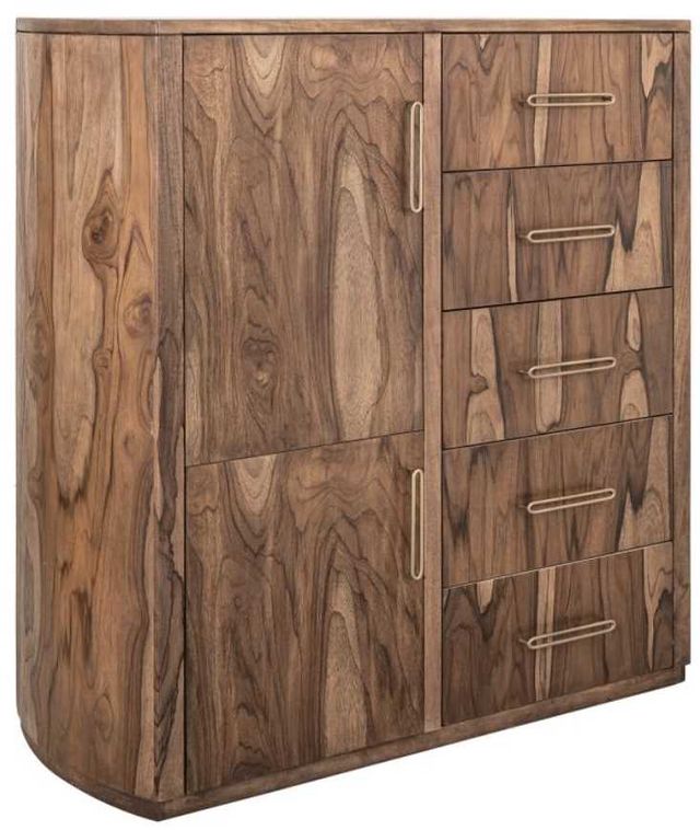 International Furniture Direct Balam Brown Gentleman's Chest-0
