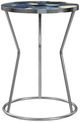 Bassett Mirror Leuris Agate Accent Table with Silver Base-1