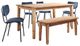 Jofran Inc. Colby 6-Piece Owen Slate Dining Set-0