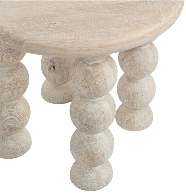 Classic Home Adir Cream Round End Table-4