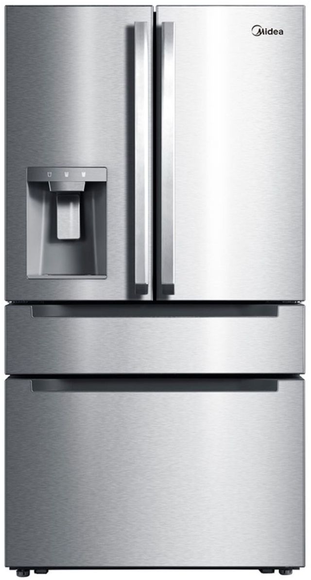 Midea® 36 in. 21.6 Cu. Ft. Stainless Steel Counter Depth French Door Refrigerator-0