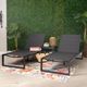 Linon Alora 3-Piece Black Aluminum/Fabric Lounge Chair Set-4