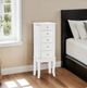 Powell® Jasmine White Jewelry Armoire-1