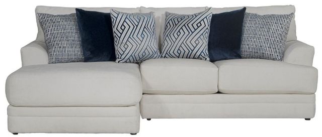Jackson Furniture Polaris 2-Piece Off-White Left-Arm Facing Loveseat Sectional and Chaise-1