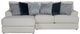 Jackson Furniture Polaris 2-Piece Off-White Left-Arm Facing Loveseat Sectional and Chaise-1