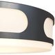 Currey & Company Swale Black/White Glass/Metal Outdoor Flush Mount-3