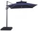 Furniture of America® Xico Blue Aluminum/Fabric Outdoor Patio Umbrella and Base-0
