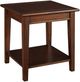 A-America® Westlake Cherry Brown End Table with Shelf-0
