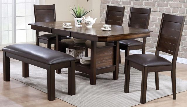 Urban Styles Furniture Madison 6-Piece Cappuccino Dining Set-0
