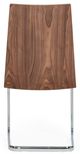 VIG Furniture Morgan 2-Piece Walnut/White Dining Chairs Set-3
