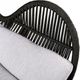 Armen Living King Brown/Charcoal/Light Gray Fabric/Rope/Wood Outdoor Lounge Chair-4