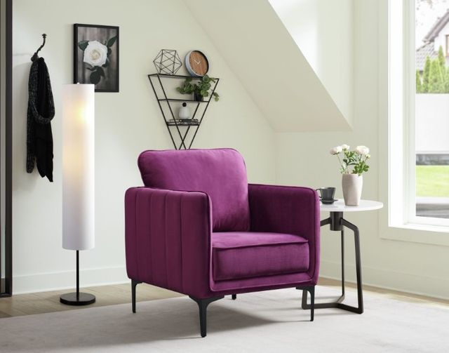 Elements International Rae Purple Accent Chair-1