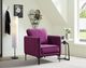Elements International Rae Purple Velvet Accent Chair-1