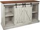 American Heartland Manufacturing Rustic Two Tone 68" Tall Provincial Fireplace Console-0