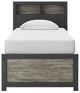 Signature Design by Ashley® Broachmyn Black/Gray Twin Bookcase Bed-2